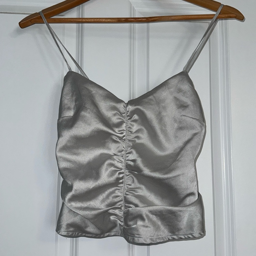 Abercrombie and Fitch silver Top